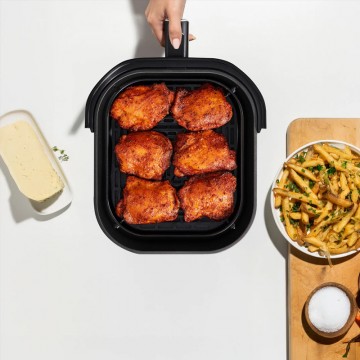 Tefal Air Fryer με Διπλό Αποσπώμενο Κάδο 7lt Μαύρο EY8328